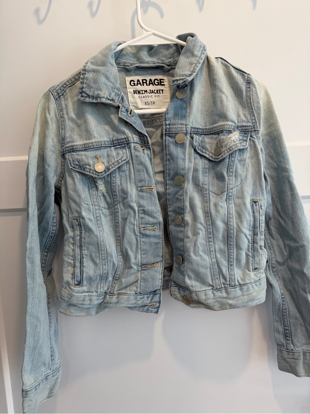 Garage light wash denim jacket